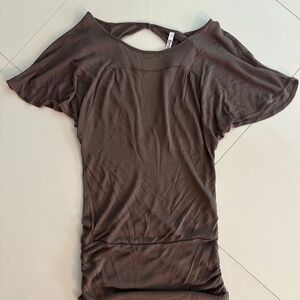 Over-size knit shirt